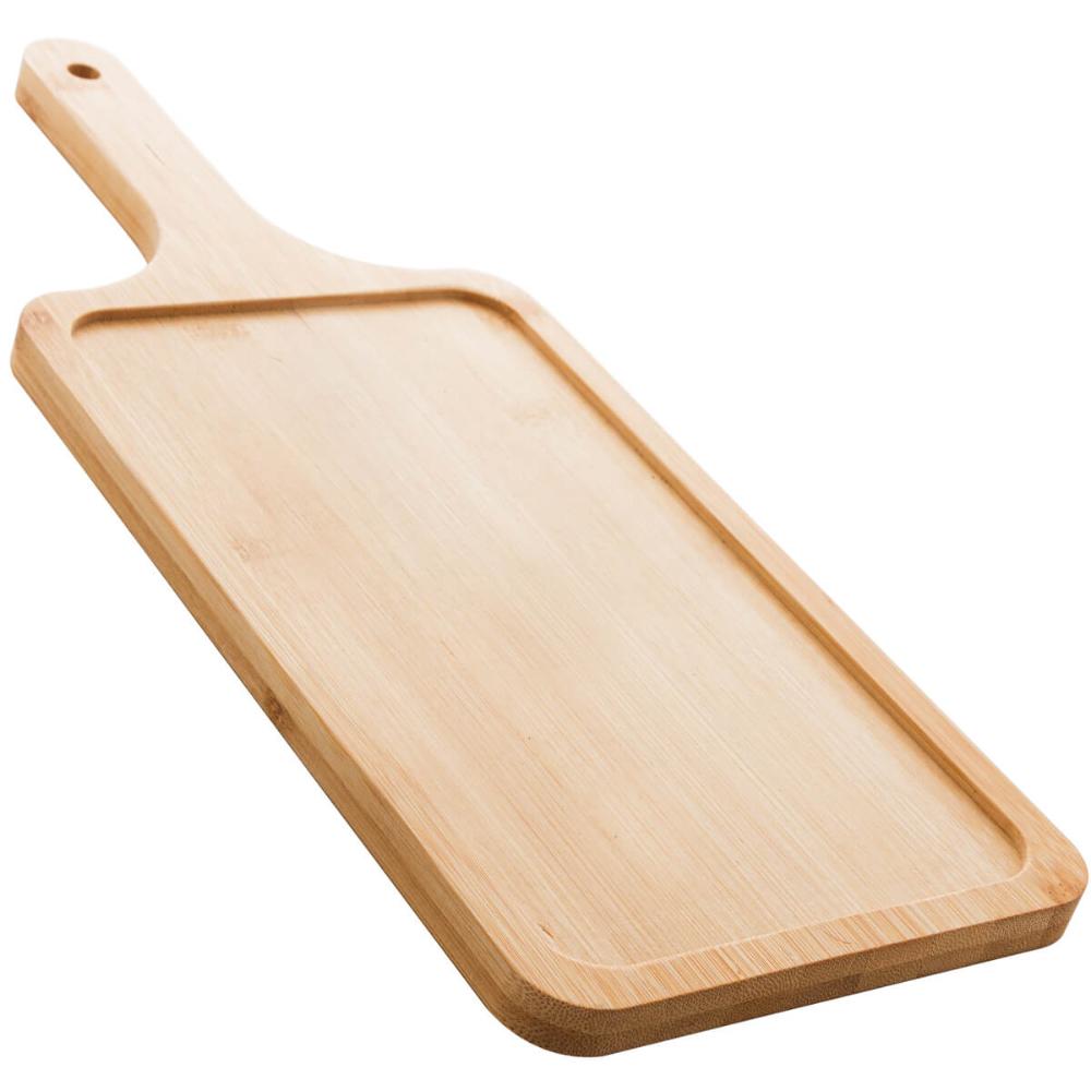 10 Tábuas de Bambu Servir 39x15cm Lyor Hamburgueria Fritura Mesa Posta Restaurante