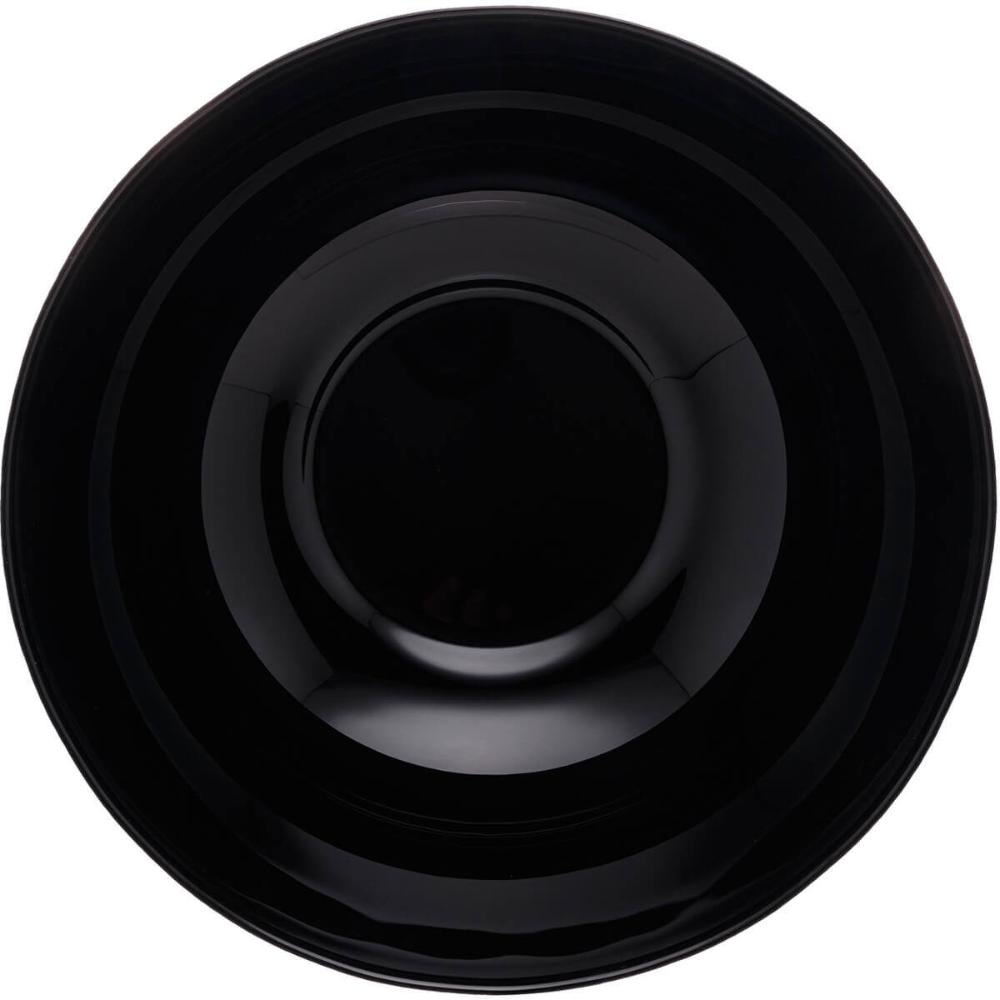 10 Tigelas Vidro Opalino 1,8L Lyor Cumbuca Sobremesas Diwali Black 21cm Buffet