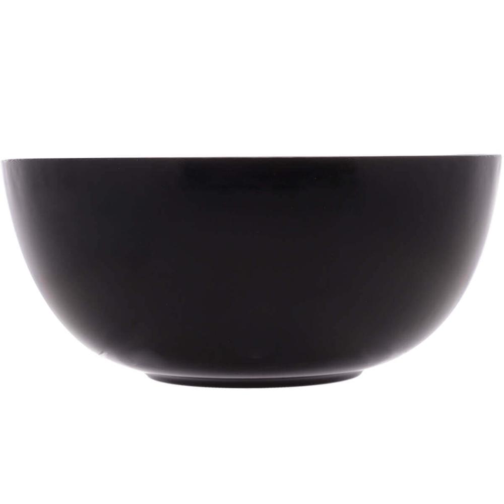 10 Tigelas Vidro Opalino 1,8L Lyor Cumbuca Sobremesas Diwali Black 21cm Buffet
