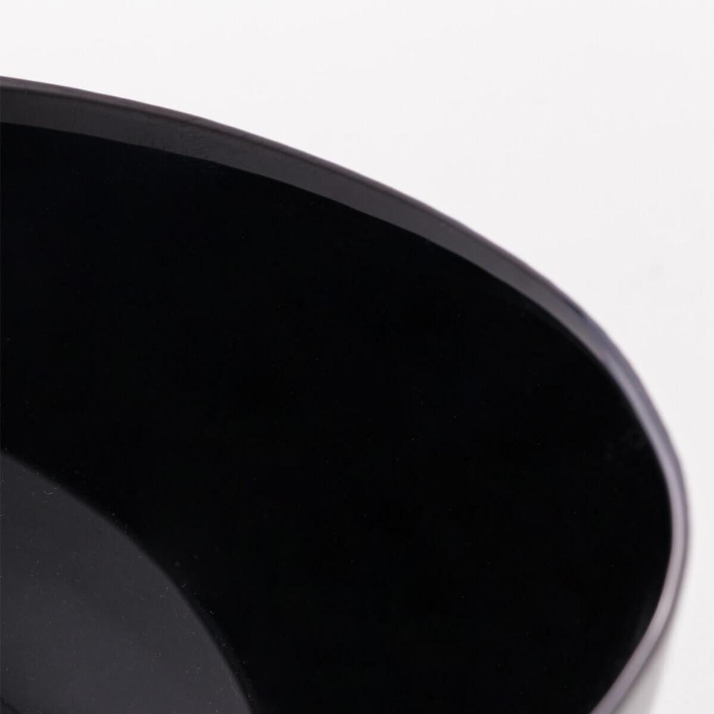 10 Tigelas Vidro Opalino 1,8L Lyor Cumbuca Sobremesas Diwali Black 21cm Buffet