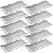 10 Travessas Melamina Servir Sashimi 29x14cm Restaurante Retangular Bandeja Lyor Granilite