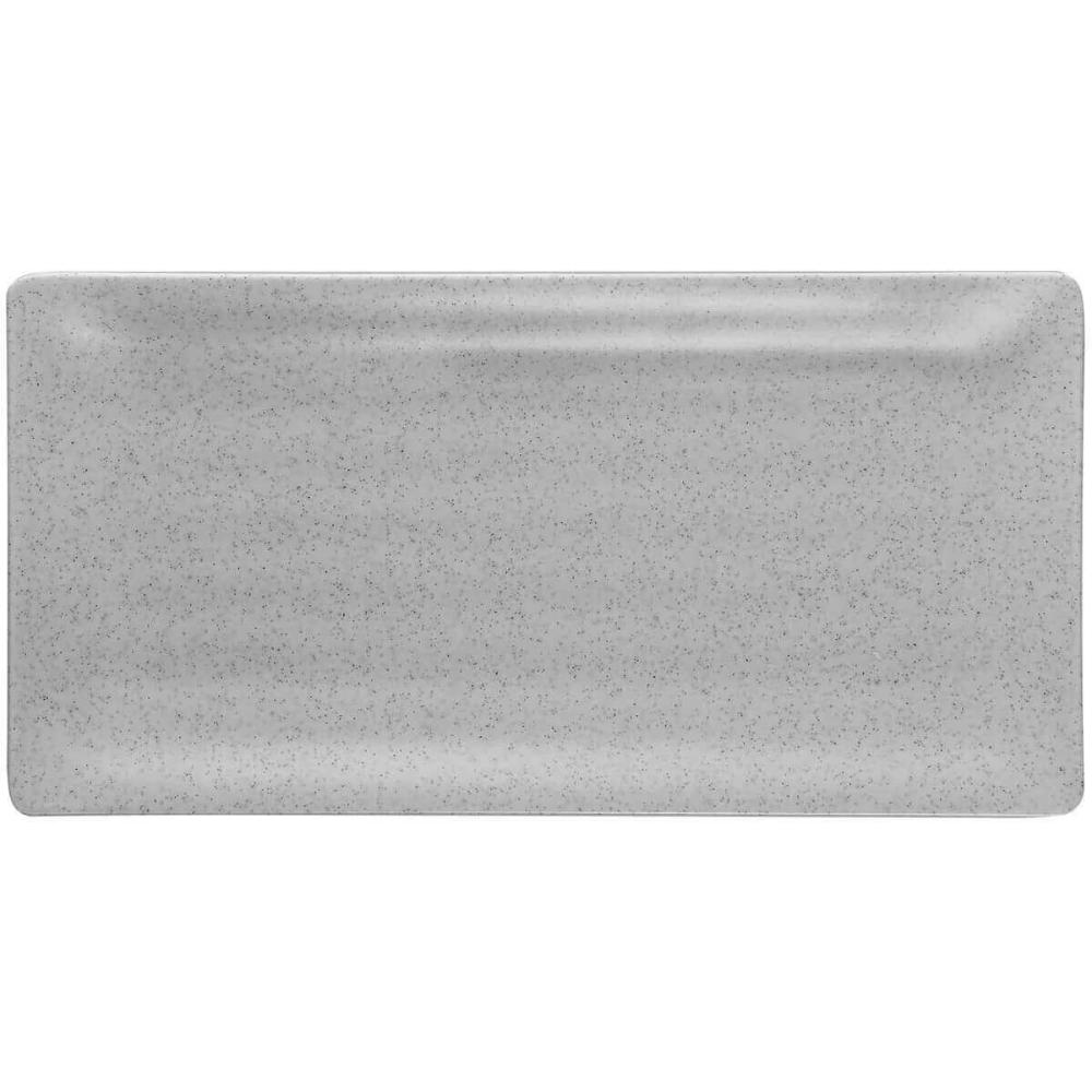 10 Travessas Melamina Servir Sashimi 29x14cm Restaurante Retangular Bandeja Lyor Granilite