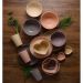 12 Bowls de Bambu Tigela Cumbuca 12x6cm Lyor Lines Sortidas