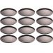 12 Formas para Pizza 36cm Lyor Preto Assadeiras Antiaderente