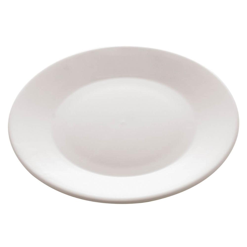 12 Pratos de Sobremesa Porcelana 20,5cm Clean Lyor Restaurante Eventos Mesa Posta