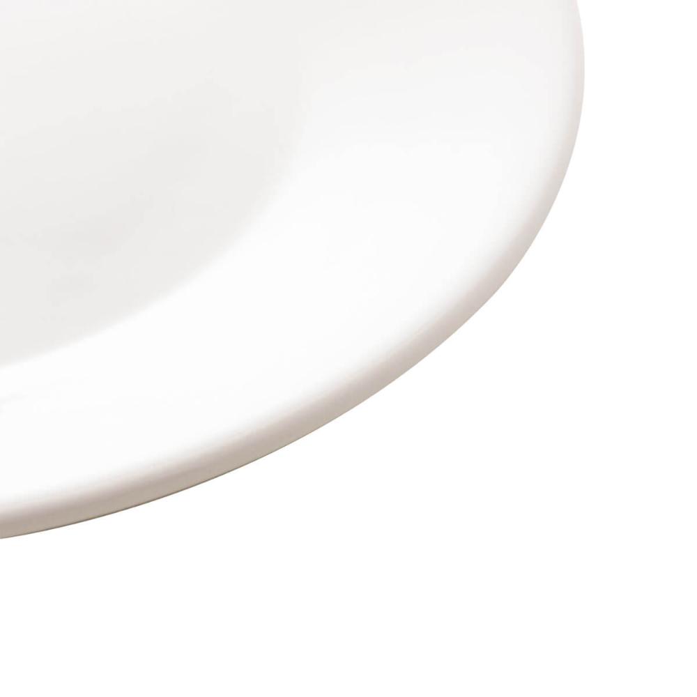 12 Pratos de Sobremesa Porcelana 20,5cm Clean Lyor Restaurante Eventos Mesa Posta