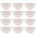 12 Tigelas de Porcelana Branca 280ml Bowls Lyor Diamond para