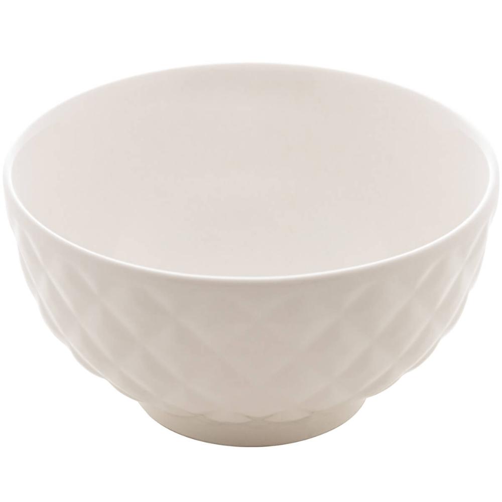 12 Tigelas de Porcelana Branca 280ml Bowls Lyor Diamond para