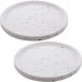 2 Bandejas Decorativas Mármore 30cm Lyor Terrazzo Redondas Cantinho do Café