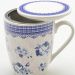 2 Canecas Infusor Chá de Porcelana com Tampa 310ml Lyor Grécia Super White