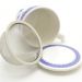 2 Canecas Infusor Chá de Porcelana com Tampa 310ml Lyor Grécia Super White