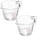 2 Jarras Medidoras 500ml Vidro com Alça Marcação Lyor Copo Medidor para Receitas