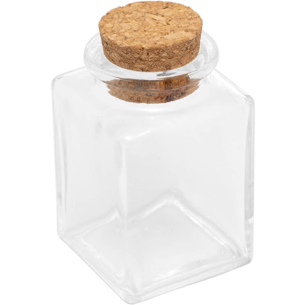 2 Mini Potinhos Porta Temperos 90ml Lyor com Tampa de Rolha Pote para Lembrancinha