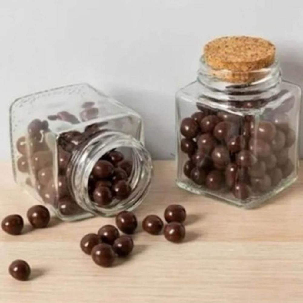 2 Mini Potinhos Porta Temperos 90ml Lyor com Tampa de Rolha Pote para Lembrancinha