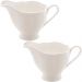 2 Molheiras Porcelana Branca 200ml New Bone Lyor Butterfly Flowers Porta Caldas