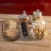 2 Pratos Decorativos de Cristal Leaf 39x14x3cm Lyor Travessa Bandeja de Aparador