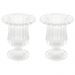 2 Vasos de Vidro Decorativo Lyor Renaissance Pequenos 11x14,5cm para Flores Hall de Entrada