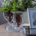 2 Vasos de Vidro Decorativo Lyor Renaissance Pequenos 11x14,5cm para Flores Hall de Entrada