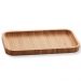 20 Bandejas de Bambu Retangular para Cozinha 20x10cm Petisqu