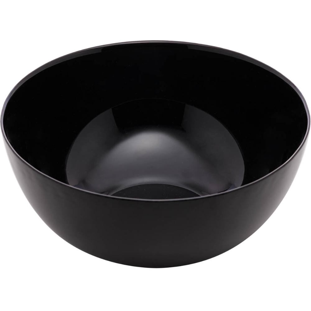 25 Bowls Vidro 1,8L Lyor Cumbuca Saladeira Restaurante Diwali Black Opalino 21cm