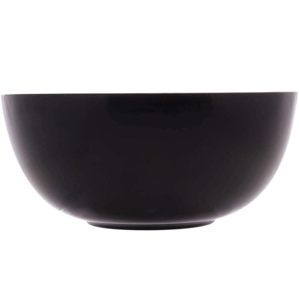 25 Bowls Vidro 1,8L Lyor Cumbuca Saladeira Restaurante Diwali Black Opalino 21cm