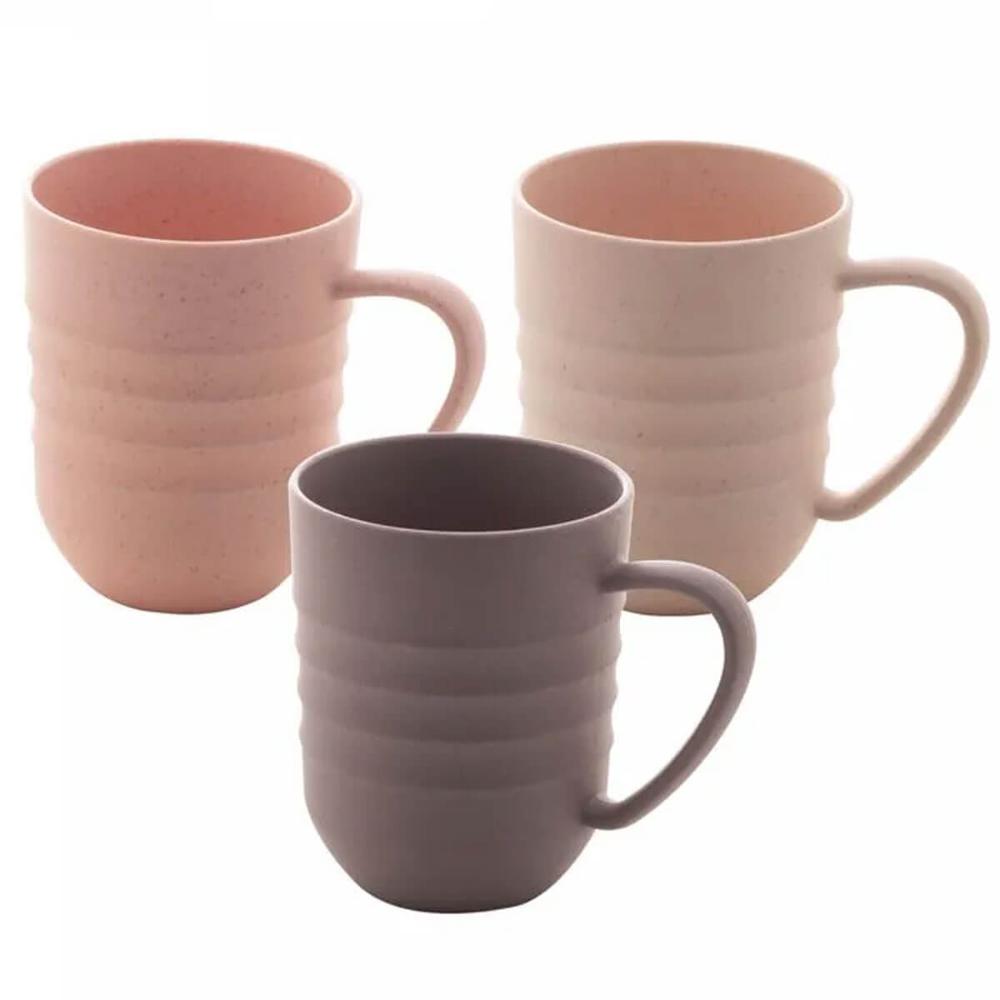 25 Canecas Plásticas 300ml Sortida Lyor Chá Café Sucos Bambu Escolar Lines