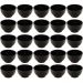 25 Cumbucas Bolws Cerâmica para Restaurantes 680ml Preto Lyor Tigelas Shimeji Açaí