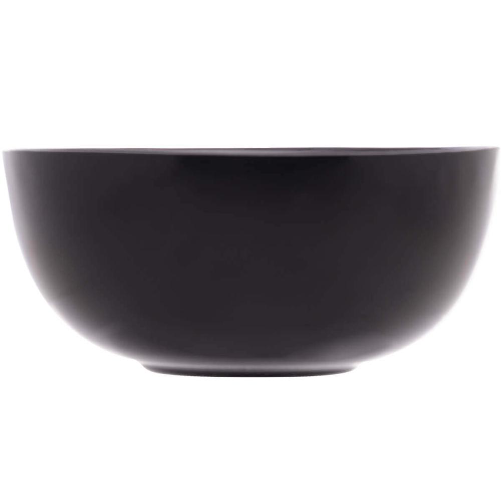 25 Cumbucas Vidro Opalino 300ml Bowl Tigela Restaurante Diwali Black 12x5cm