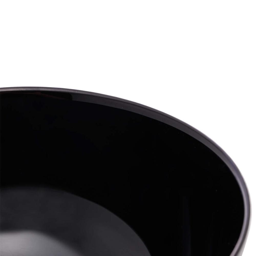 25 Cumbucas Vidro Opalino 300ml Bowl Tigela Restaurante Diwali Black 12x5cm