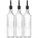 3 Garrafas para Azeite Vinagre de vidro 500ml Bico Dosador Lyor Transparente Vegas