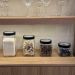 3 Potes de Vidro Tampa Metal Preto 2,2L 1,7L 1,2L Gastro Lyo