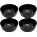 4 Bowls Vidro Opalino 300ml Cumbuca Servir Diwali Black 12x5cm Cereal