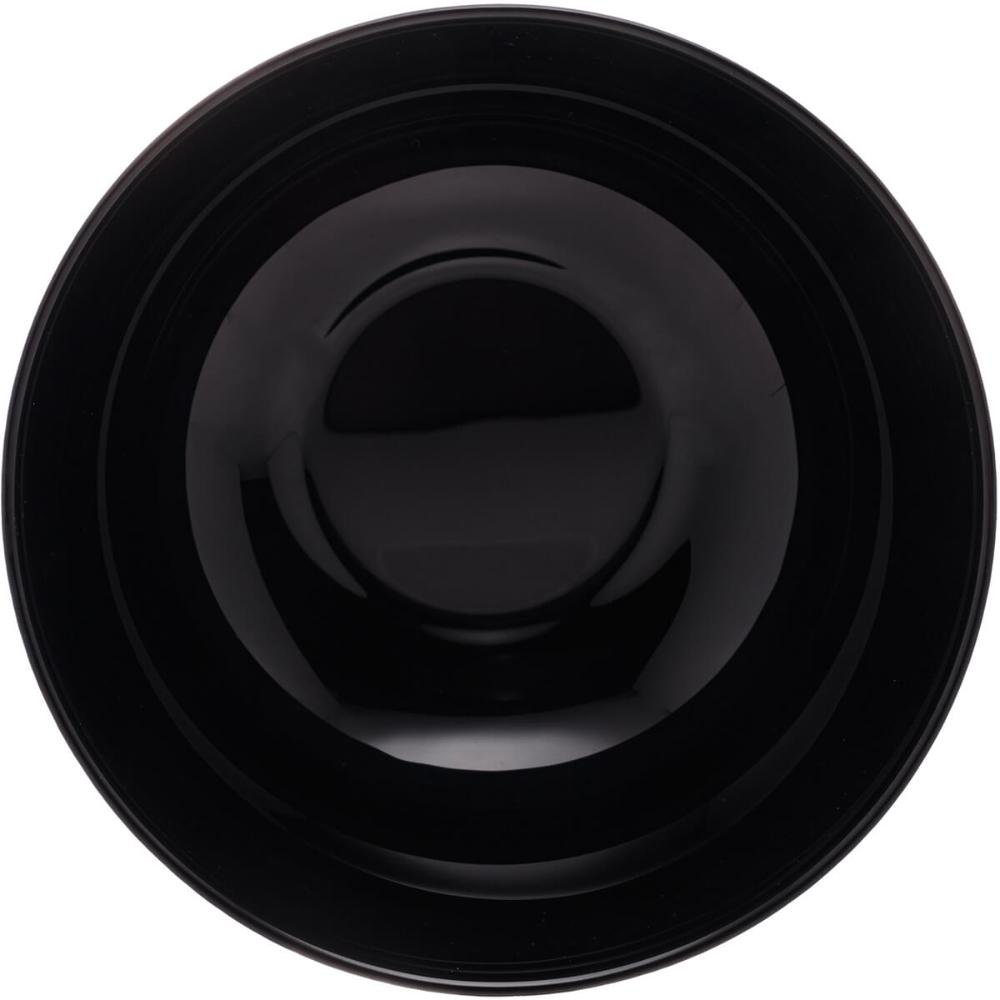 4 Bowls Vidro Opalino 300ml Cumbuca Servir Diwali Black 12x5cm Cereal