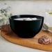 4 Bowls Vidro Opalino 300ml Cumbuca Servir Diwali Black 12x5cm Cereal