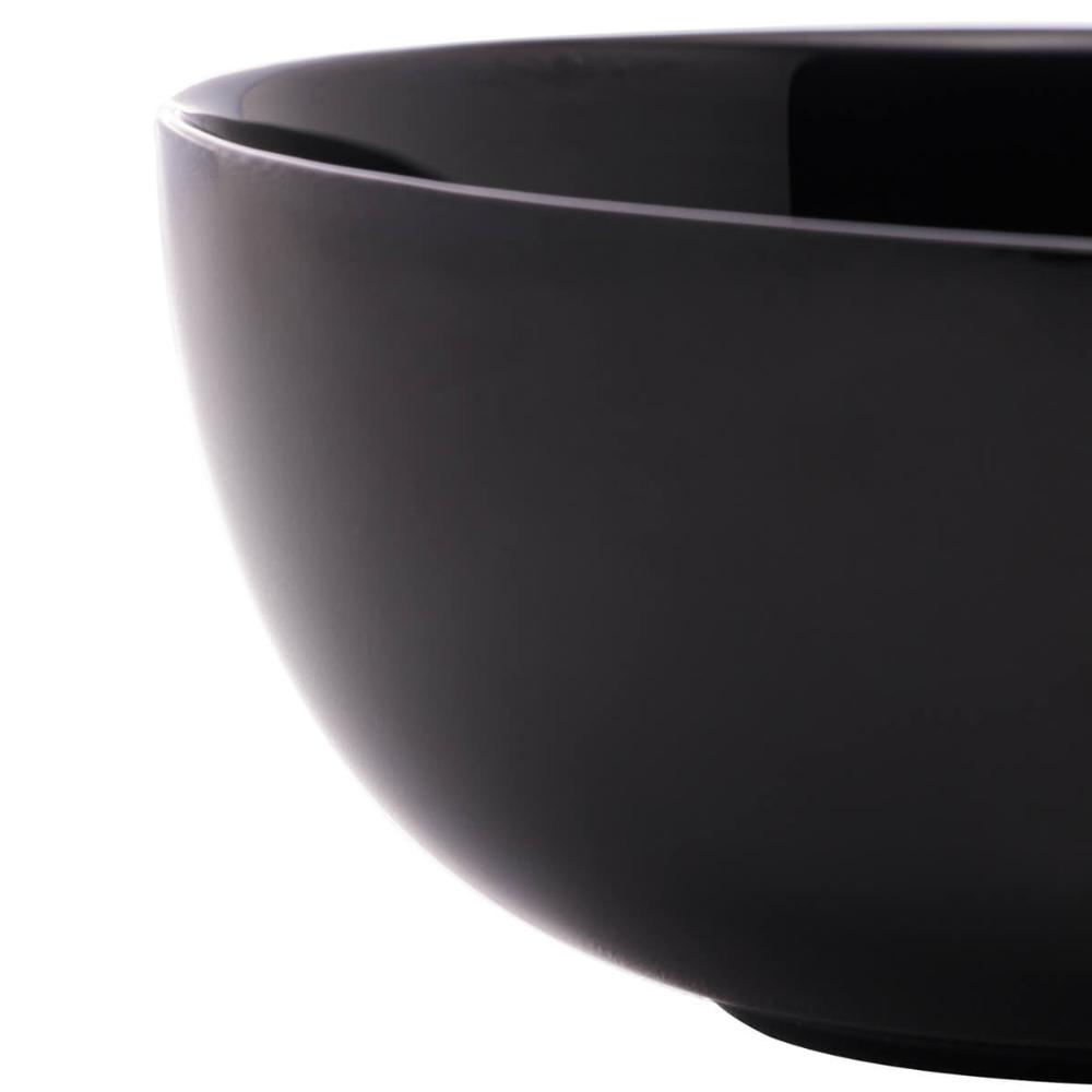 4 Bowls Vidro Opalino 300ml Cumbuca Servir Diwali Black 12x5cm Cereal