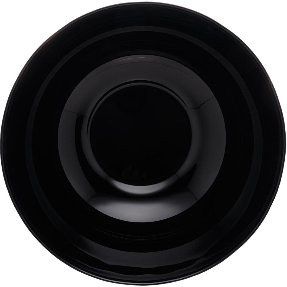 4 Bowls de Vidro Opalino 1,8L Diwali Black Lyor 21cm Tigela Saladeira Cumbuca