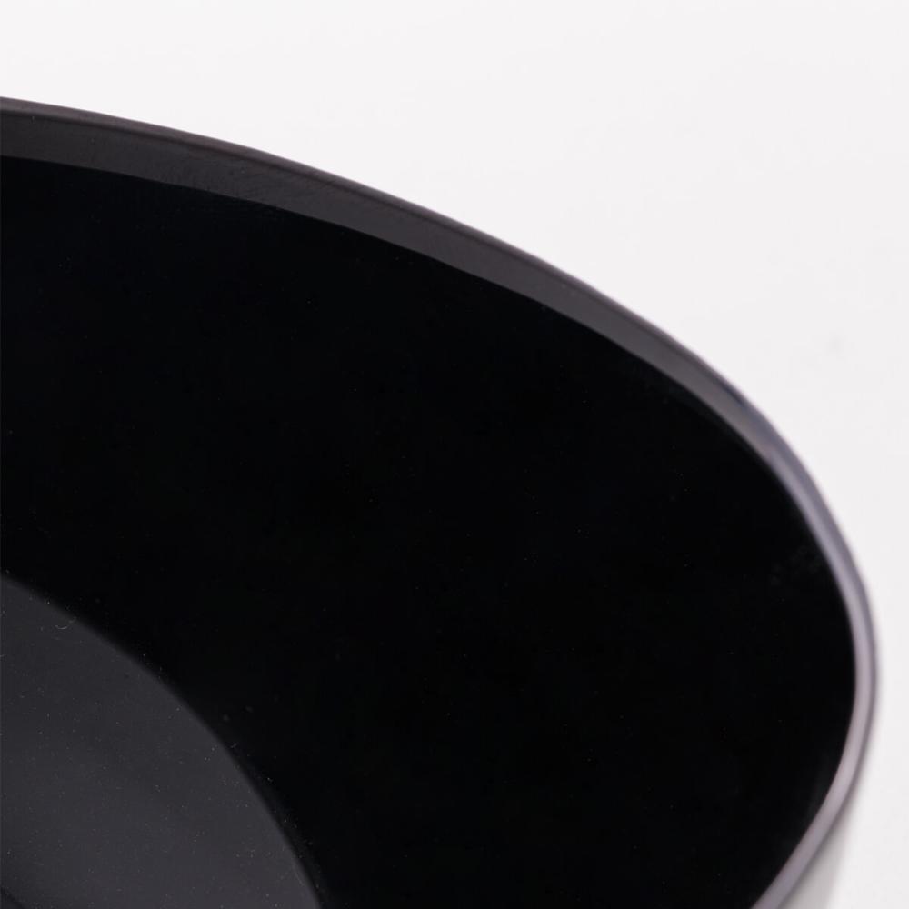 4 Bowls de Vidro Opalino 1,8L Diwali Black Lyor 21cm Tigela Saladeira Cumbuca