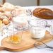 5 Jarras Medidoras de Vidro com Alça e Marcações 500ml Lyor Copo Medidor de Receitas Padarias