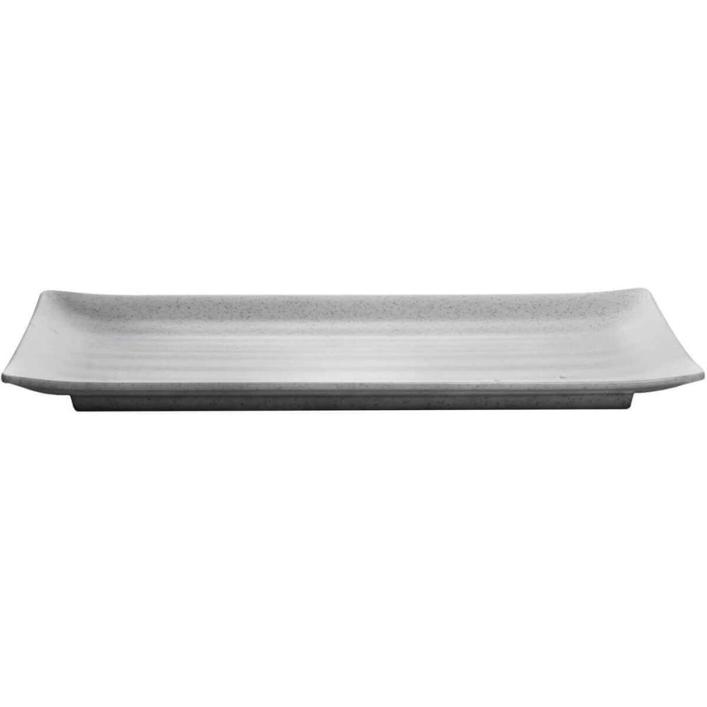 5 Travessas Bandejas de Melamina 29x14cm Servir Sushi Retangular Granilite Lyor