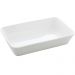 5 Travessas Brancas de Porcelana 29x20x5cm Retangulares Línea Refratário para Gratinados