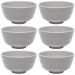 6 Bowls Cumbucas de Melamina 350ml Lyor Yakisoba Cereal Tóquio Granilite Cinza