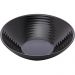 6 Bowls Pretos Harena Black 16cm de Vidro Opalino 370ml Cumbuca para Servir Saladas Petiscos Lyor