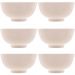 6 Bowls de Porcelana Lyor 330ml Sobremesa Fruta Petisco Tige