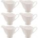 6 Porta Molhos Porcelana New Bone Branca 200ml Lyor Molheira