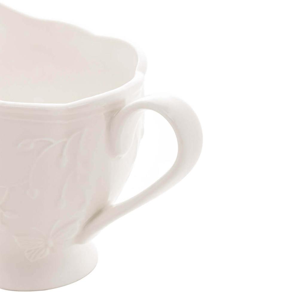 6 Porta Molhos Porcelana New Bone Branca 200ml Lyor Molheira