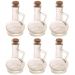 6 Potes de Vidro com Tampa Rolha 230ml para Azeite Vinagre Lyor Porta Condimentos