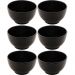 6 Tigelas de Cerâmica Pretas 680ml Bowls Sopas Restaurante Sushi Lyor