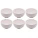 6 Tigelas de Porcelana Brancas Lyor 400ml Bowls Açaí Sobremesa Caldos Sopas