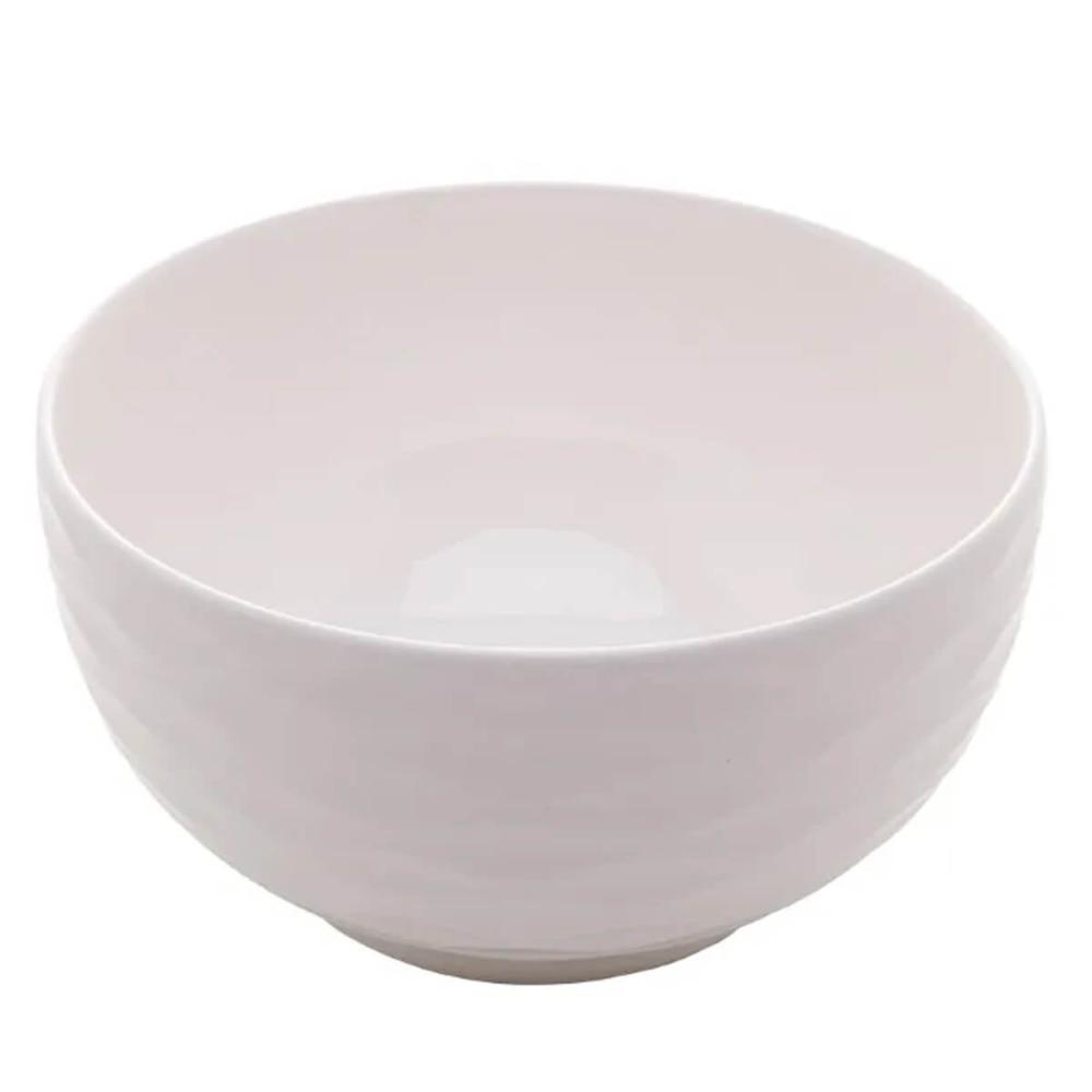 6 Tigelas de Porcelana Brancas Lyor 400ml Bowls Açaí Sobremesa Caldos Sopas