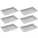 6 Travessas Melamina 17,5x11cm Prato Sushi Lyor Tóquio Granilite Retangular